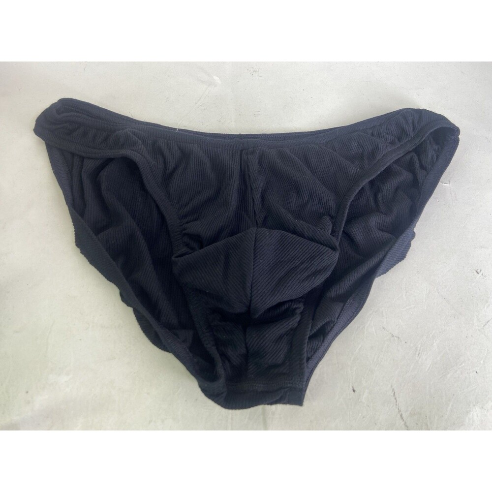 2xist Modal Luxe Hip Rib Bikini Brief Black Beauty Underwear Mens Size M
